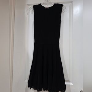 Black Midi Sweater Sleeveless Dress
